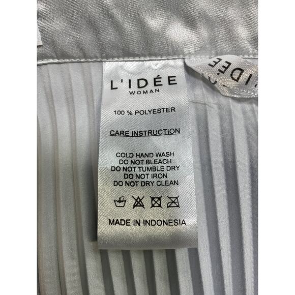 L'Idee 'Bisous' Silver Polyester Pant Size 10 / M - Picture 5 of 5